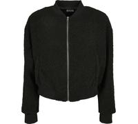Urban Classics Ladies Oversized Sherpa Bomber Jacket in Gr. 5XL in Schwarz