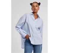 Urban Classics Damen Ladies Oversized Striped Blouse TB7176 Powderblue/White-XL