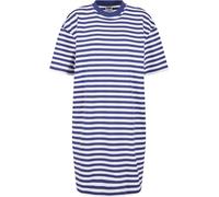 Urban Classics T-Shirt-Kleid Oversized Gestreift Blau Gr. S