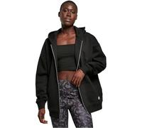 Urban Classics Damen Zip-Hoodie Ladies Oversized Reißverschluss Schwarz 3XL