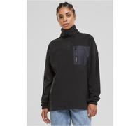Urban Classics Damen TB6086-Ladies Polar Fleece Troyer Sweatshirt, Black, XS