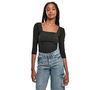 Urban Classics Damen Ladies Recycled 3/4 Sleeve Bodysuit Body, Schwarz, 5XL EU