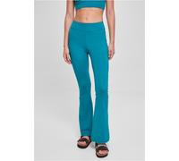 Urban Classics Recycled Flared High Waist Leggings 5XL Water Green