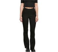 Urban Classics Ladies Rib Knit Bootcut Leggings in Gr. M in Schwarz