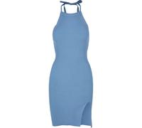 Urban Classics Damen Ladies Rib Knit Neckholder Dress Horizonblue-4XL