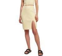 Urban Classics Ladies Rib Knit Skirt Frauen in Gr. L in Gelb
