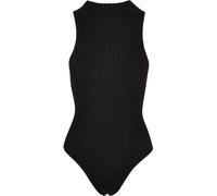 Body URBAN CLASSICS "Urban Classics Damen Ladies Rib Knit Sleevless Body", Damen, Gr. 3XL, US-Größen, schwarz, 35% Polyacryl, 35% Viskose, 30% Polyamid, Bodys Body (28251221-XXXL) schwarz