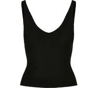 Urban Classics Ladies Rib Knit Top in Gr. M in Schwarz