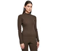 Urban Classics Damen Ladies Rib Knit Turtelneck Sweater XS Brown