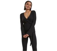 Urban Classics Rib Knit Wrapped Strickjacke 5XL Black