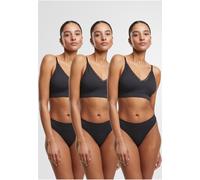 Urban Classics Damen Ladies Rip Tanga 3-Pack TB7671B Blk/Blk/Blk-XS