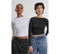 Urban Classics Ruffled Super Slim Langarm-t-shirt 2 Einheiten