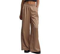 Urban Classics Ladies Satin Wide Leg Pants in Gr. L in Grau
