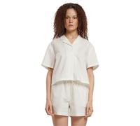 Urban Classics Ladies Seersucker Bluse in Gr. L in Weiß