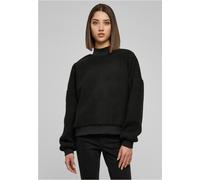 Sweater URBAN CLASSICS "Urban Classics Damen Ladies Sherpa Crewneck" Gr. S, schwarz (black) Damen Sweatshirts (84569254-S) black