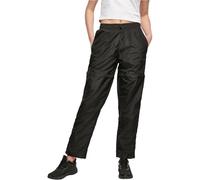 Urban Classics Damen Ladies Shiny Crinkle Nylon Zip Pants Trainingshose, Black, XXL