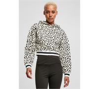 Urban Classics Damen Ladies Short AOP College Hoody Whitesandleo-XL