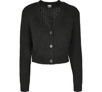 Urban Classics Ladies Short Cardigan Frauen in Gr. L in Schwarz