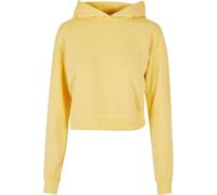 Urban Classics Ladies Short Flower Embroidery Terry Hoody in Gr. 5XL in Gelb
