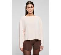 Urban Classics Women's TB5424-Ladies Short Modal Bateau Necklinie Longsleeve T-Shirt, pink, S