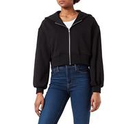 Urban Classics Ladies Short Oversized Zip Jacket in Gr. XL in Schwarz