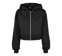Urban Classics Ladies Short Oversized Zip Jacket in Gr. XXL in Schwarz