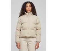 Urban Classics Ladies Short Peached Puffer Jacket in Gr. M in Beige