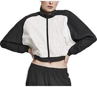 Urban Classics Ladies Short Raglan Crinkle Batwing Jacket in Gr. L in Schwarz