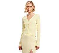 Urban Classics Damen Ladies Short Rib Knit Cardigan softyellow, 5XL