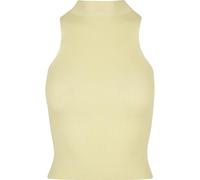 Urban Classics Damen Ladies Short Rib Knit Turtleneck Top T-Shirt, softyellow, XS
