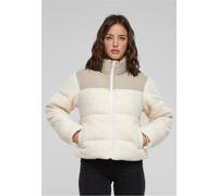 Urban Classics Damen TB6147-Ladies Short Sherpa Mix Puffer Jacket Jacke, wetsand/Sand, S