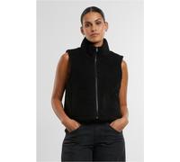 Urban Classics Damen Ladies Short Sherpa Vest TB7087 Black-5XL
