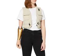 Urban Classics Damen Ladies Short Tactical Vest Weste, Concrete, L