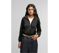Urban Classics Ladies Short Velvet Track Übergangsjacke Schwarz L