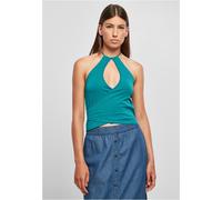 Urban Classics Damen Ladies Short Wraped Neckholder Top Watergreen-3XL