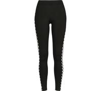 Urban Classics Side Check Leggings Damen XS schwarz / weiß