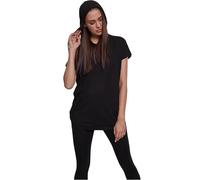 Urban Classics Ladies Sleeveless Jersey Hoody in Gr. M in Schwarz