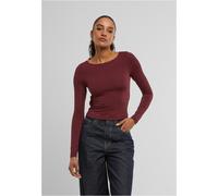 Urban Classics Damen Ladies Slim Fit Longsleeve TB7721 Cherry-XL