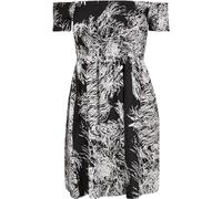 Urban Classics Damen Ladies Smoked Off Shoulder Dress Kleid, per Pack Mehrfarbig (Limb 01061), 34 (Herstellergröße: XS)