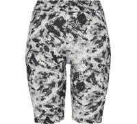 Urban Classics Damen Ladies Soft AOP Cycle Shorts Blackfading-XS