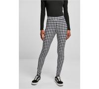 Urban Classics Damen Ladies Soft AOP Leggings Blackhoundstooth-XS