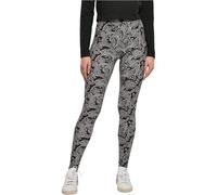 Urban Classics Damen Ladies Soft AOP Leggings blacknewpaisley, S