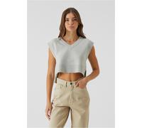 Steppweste URBAN CLASSICS "Urban Classics Ladies Soft Knit Pullunder", Damen, Gr. M, lightasphalt, 76% Polyester, 10% Polyacryl, 8% Polyamid, 6% Elasthan, Westen Steppweste (40868466-M) lightasphalt