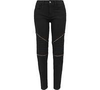 Urban Classics Damen Ladies Stretch Biker Pants Hose, Schwarz (Black 7), W28