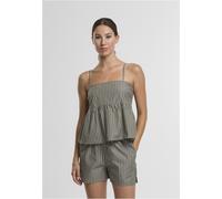 Urban Classics Damen Ladies Striped Cotton Cami Top TB7531 Olive/White-XL