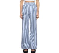Urban Classics Damenhose TB6844 gestreift Loose Fit Weiß/Blau Größe 2XL