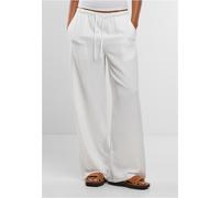 Urban Classics Damen Ladies Structured Wideleg Pants TB7500 White-M
