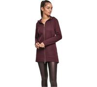 Urban Classics Damen Ladies Sweat Parka Strickjacke, per pack Rot (Redwine 02243), Medium (Herstellergröße: M)