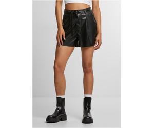 Urban Classics Damen Ladies Synthetic Leather Shorts TB6999 Black-28