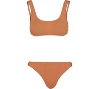 Urban Classics Bikini Ladies Tanktop Crinkle Bikini Papaya-XS